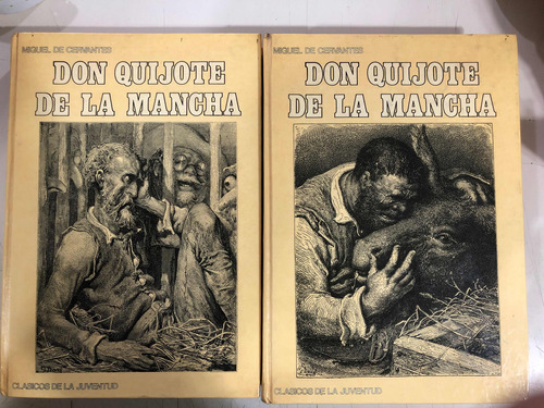 Don Quijote De La Mancha - Miguel De Cervantes 2 Tomos Ilust