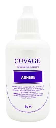 Cuvage Adhere Limpia Uñas Esculpidas Gel Manicuria 60cc