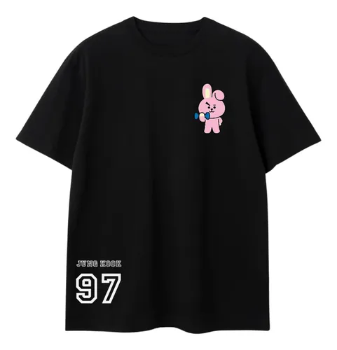 Camiseta Bts Jeon Jungkook Camisa Bt21 Cooky Blusa Oversized