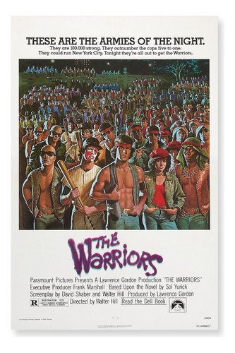 Poster The Warriors- 48x33 Cms+5 Postcards De 10x15 Cms