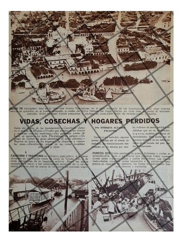 Afiche Retro. Inundaciones En Veracruz 1969