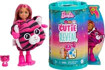 Comprar Barbie Muñecas Pequeñas Y Accesorios, Muñeca Chelsea Cutie Reveal Con Disfraz De Peluche De Tigre Y 7 Sorpresas, Incluyendo Cambio De Color, Serie Jungle