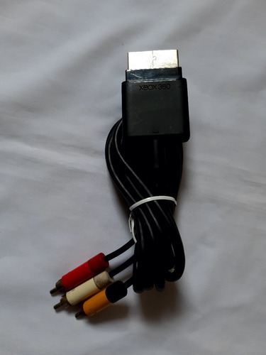 Cable Audio Y Video Rca Xbox 360 Slim Original Usado