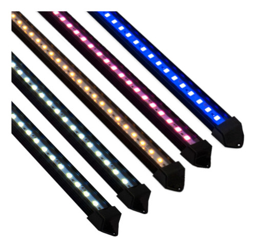 Luminária Led 5 Cores Aquário Plantado C/ 1,90m 214w Dimmer Luzes 02brancos 6.500k 01branco 3.500k 01rosa 01azul 127/220v