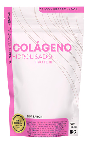 Kit 3 Colágeno Hidrolisado -premium- Solúvel- Sem Sabor