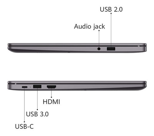 Notebook Huawei Matebook D14 Ryzen 5 8gb 512gb Ssd Color Gris