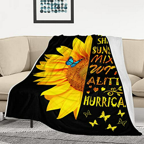 Manta De Girasoles Suave 80 X60 Regalo Para Niños Y Adultos