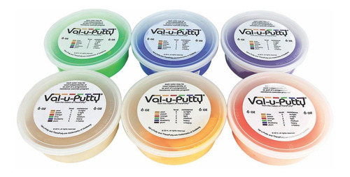 Masas Terapéuticas -val U Putty- Cando - Set 6 Unidades -6oz