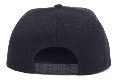 Imagen 2 de 2 de Gorra Plana Ezequiel Adulto Negro Bordado #mplvt Pelan Todos