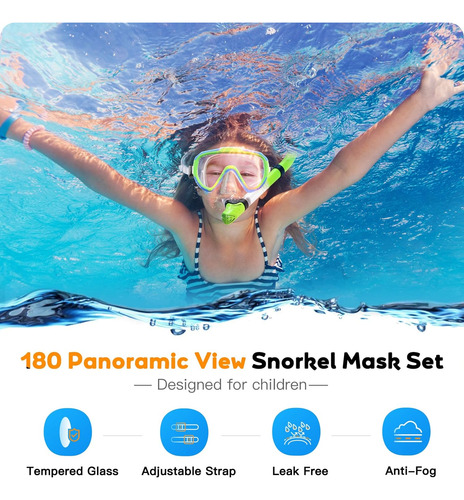 Soceo De Snorkel Para Niños De Seo, Máscara De Snorkel Para