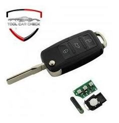 Llave Vw Completa Chip Virgen 3 Botones 434 Mhz Con Chip Id4