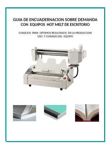 Imagen 2 de 8 de Engomadora Libros Hot Melt Doble Carta Encuadernadora
