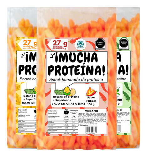 Botana Horneada De Proteína(27%)  ¡mucha Proteína! 6pz 100g 