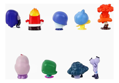Figuras Intensamente 9 Pack Alegria Tristeza Ansiedad 9 Pzs