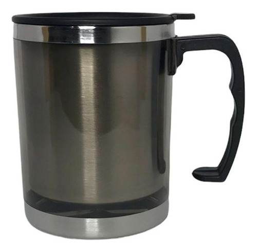 Caneca Copo Térmico Em Inox Com Alça E Tampa Removível 450ml