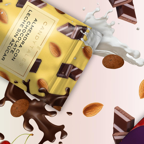 Candy Tales Almendra Chocolate De Leche S/azúcar 100gr -20pz
