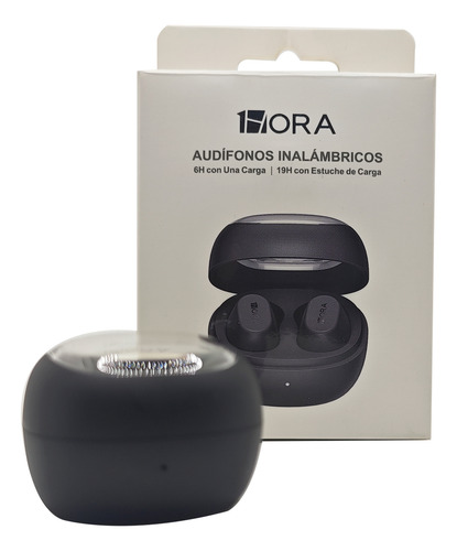 Auriculares Tws 1hora Aut208 Negro Con Microfono Deep Bass