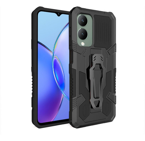 For Vivo Y17s Belt Clip Stand Shockproof Rugged Hard Case A