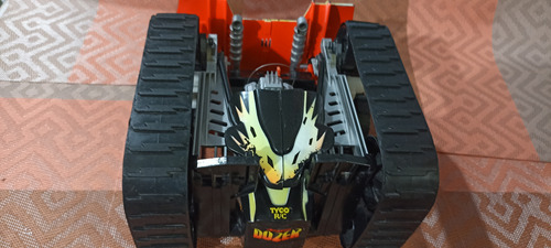 Carro De Radio Control Nitro Dozer De Tyco Rc Negro Hombre Araña (Usado)