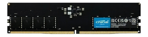 Memória RAM Crucial Blister Pc Black Ddr5 32gb 4800mhz