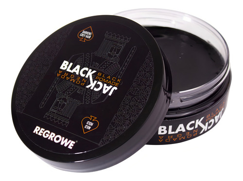Regrowe Black Jack Pomade | Pomada Cubre Canas Para Barba Y Cabello | Fijación Media | Matizadora De Canas