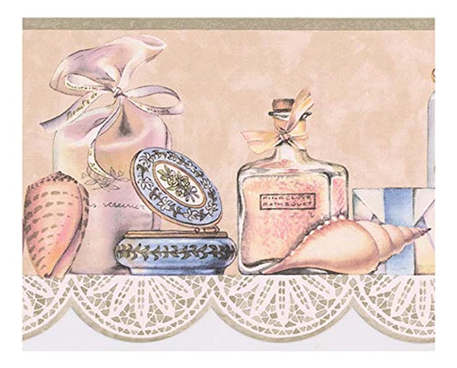 Cenefa De Vintage Perfumes De Baño