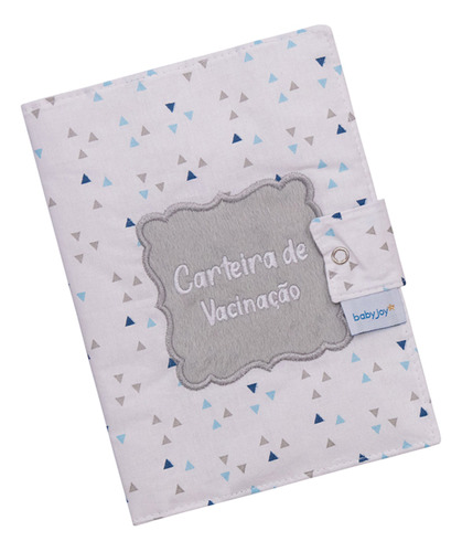 Capa Carteira Vacinação Infantil Decorada Bordado Baby Joy Cor Trends Triangulo