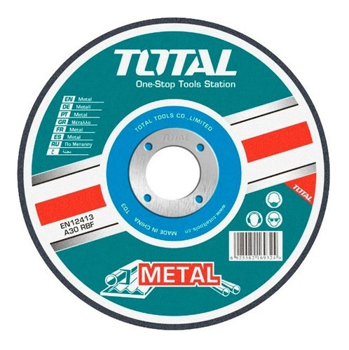 Disco Abrasivo De Desbaste Para Metal 180mm Total. TriMac