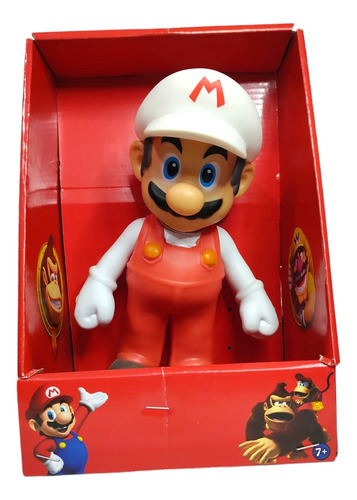 Figura Fire Super Mario Articulado Grande 20cm Importado