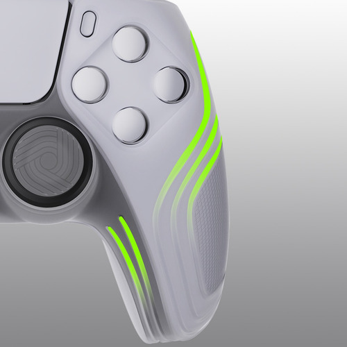 Funda De Silicona Edición Samurai Protectora Para Ps5 Mando Color Blanco Claro