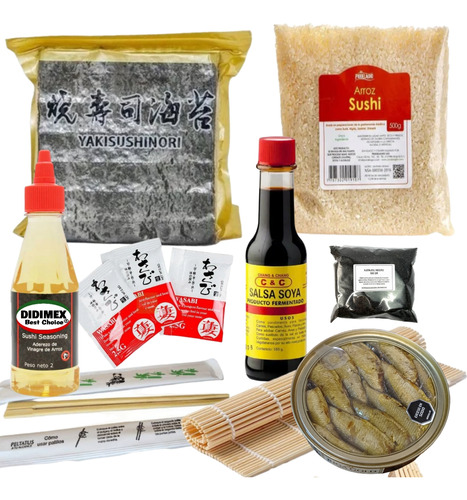 Sushi Kit Con Proteína Espadines Supercom - g a $69
