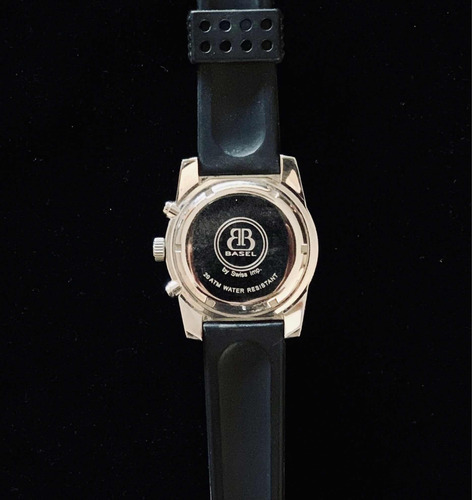 Reloj Basel Swiss Correa De Caucho