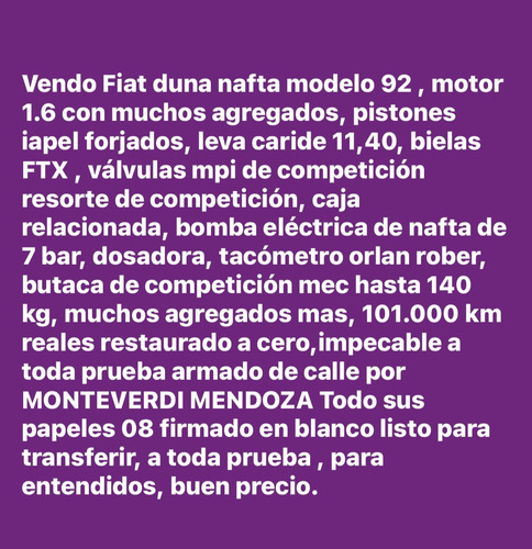 Fiat Duna 1.6 Scl