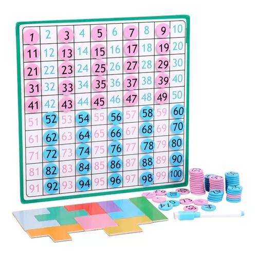 Um jogo de tabuleiro azul e branco com os números 1, 2, 3, 4 e 3
