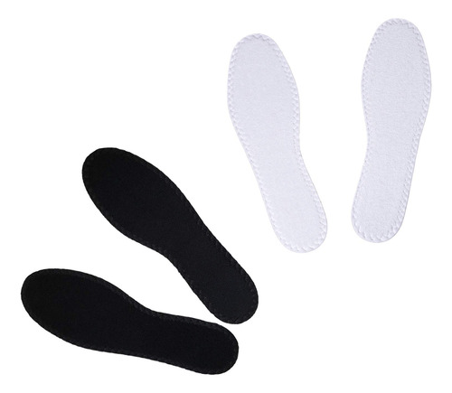 Happystep - Plantillas De Felpa, Mujeres, 8, Negro/blanco, 2