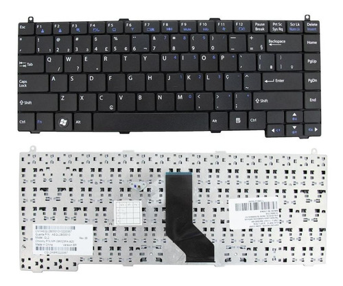 Teclado Notebook LG R410 R480 R490 Preto Abnt2 Br Com Ç