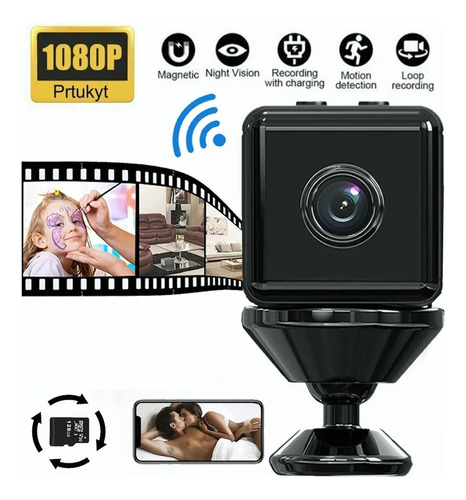 Mini Cámara Hd 1080p Wifi Con Visión Nocturna Seguridad