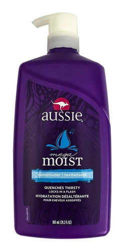 Acondicionador Aussie Mega Moist , 865 Ml, Acondicionador