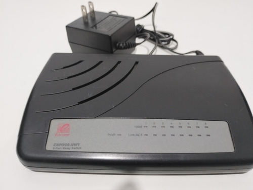 Switch Encore Enh908-nwy-a 8 Portas 10/100 Usado 12v +fonte (Usado)