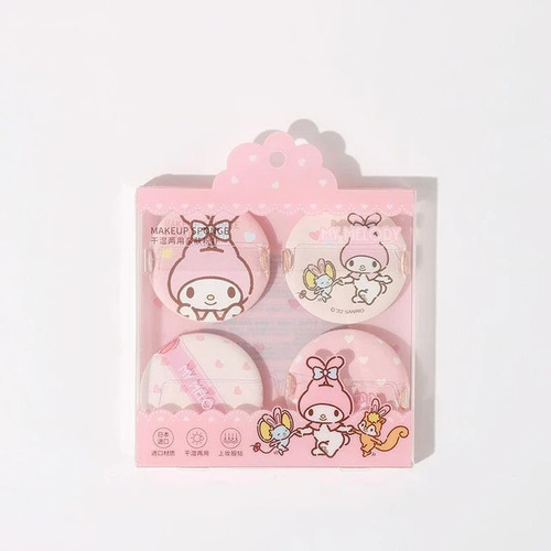 Set De Esponjas Para Maquillaje My Melody 4 Pzas Original