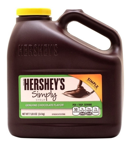 Jarabe De Chocolate Hershey's Simply Importado 3.4 Kgs