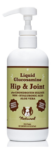 Natural Dog Company Suplemento Liquido De Glucosamina, Apoyo