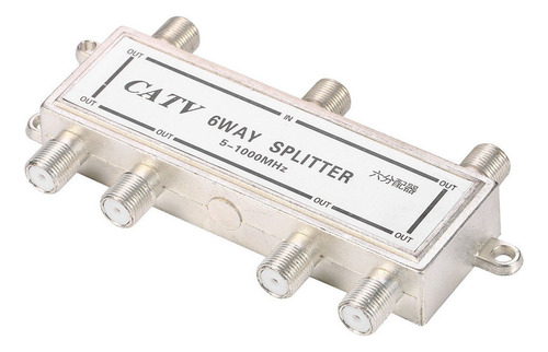 Cable Coaxial Divisor De 6 Vías 5-1000 Mhz Catv Antena De T