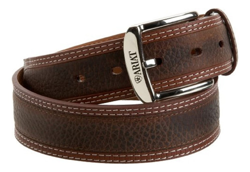 Ariat Cinturón Point Billet Para Hombre, Rowdy Marrón Ace.