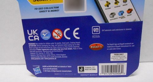 Micro Machines #0514 Aventura Motocicleta Bugatti Chiron