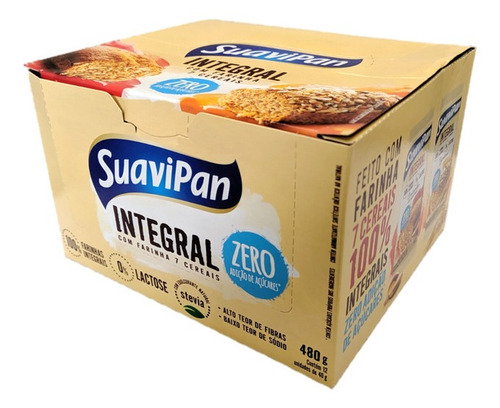 Bolinho De Nozes Integral Suavipan Display C/ 12 Unid