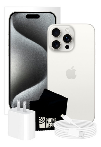 Apple iPhone 15 Pro 256 Gb Titanio Blanco Esim Con Caja Original (Reacondicionado)
