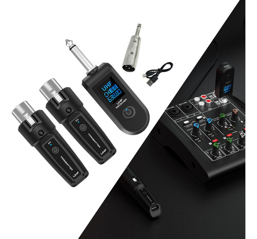 Cx De Micrófono Transmisor Y Receptor De Audio 1 Con 2