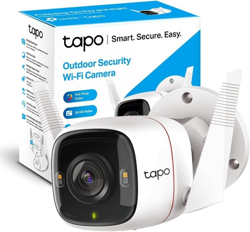 Camara De Seguridad Ip De Exterior Tp Link Tapo C320ws Wifi Con Alarma Resolucion 2k Control De Voz 128gb Almacenamiento