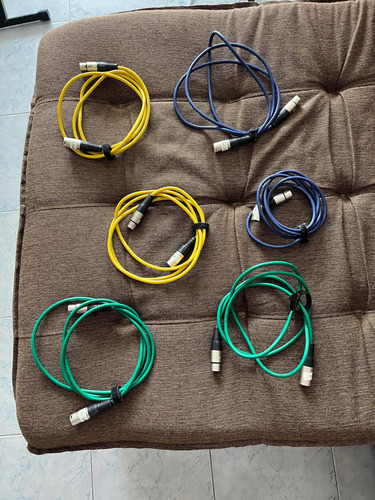 6 Cables De Micrófono Profesional